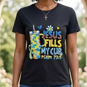 Jesus Fill My Cup Adult T-Shirt